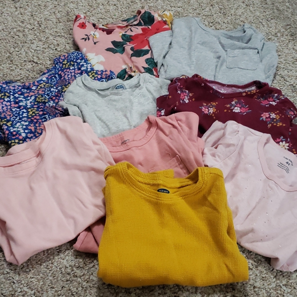 Lot of (9) 4T LS tops
